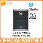SANDISK PROFESSIONAL G-DRIVE PRO SSD, 500GB / 1TB / 2TB. Singapore Local 5 Years Warranty